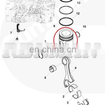 5365898 4376367 Cummins engine ISDE QSB4.5 QSB.7 Piston