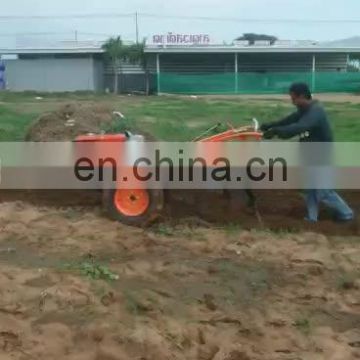 Mini hand walking tractor double plough or small garden tractor plow machine for sale