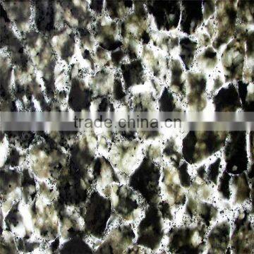 White rainbow gem stone slab