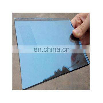 Professional manufacture 6mm 5mm 4mm light blue reflective glass