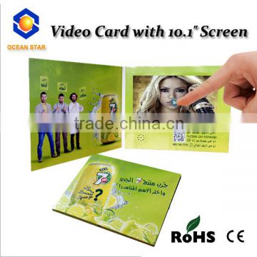 Wholesales 10.1" inch HD LCD touch Screen Video Brochure Digital for Advertising/promotion
