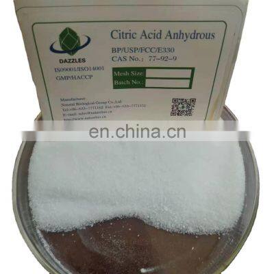 citric acid anhydrous purity 99.9% citric food additive /77-92-9/E330/BP