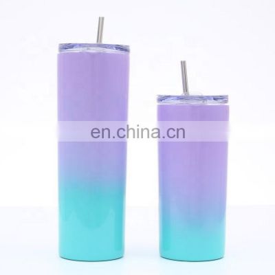 20oz Double Walled Steel Slim Tumbler Wholesale with Lid