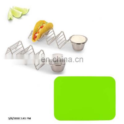 Taco Holder With Silicone Mat