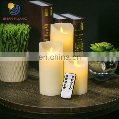 500 hours remote control scented cheap handmade vanishing led flickering candle