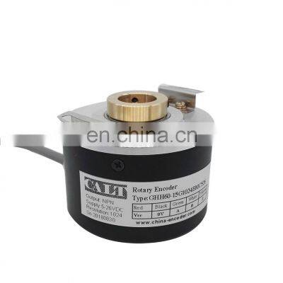 12mm Hollow shaft encoder GHH60-12G1024BML5 Rotary Encoder Line driver 5Vdc for lifting machine