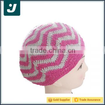 Fashion women attractive style pink and white stripe beret