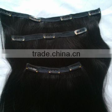 22" 2# clip in hair extensions for african american brazilian virgin hair from china factory