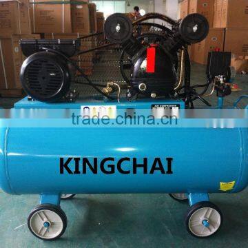 KINGCHAI 100L 200L 300L Portable Piston type Belt Driven air compressor
