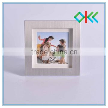 3''x3''metal concave photo frame for lovers