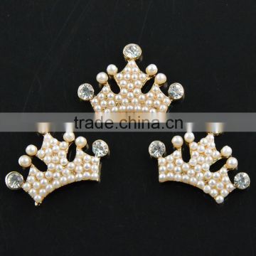 30mm Wholesales Price AAA Quality Alloy Crown Crystal Rhinestone Button for WeddingJewelry Garment Accessory