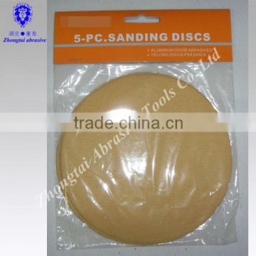 sanding paper with hook and loop set for supermarket