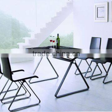 2015 black glass dining table