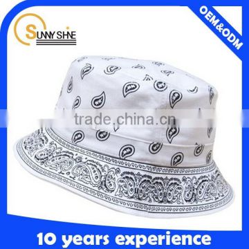 cheap plain white bucket hat