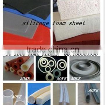 High temperature 9mm silicone foam board with self-adhesive