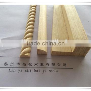 linyi wood moulding corner ceiling moulding/teak wood moulding/carved wood moulding