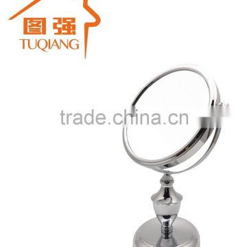 Chrome Plated Metal Hotel Round Facial Cosmetic magic Mirror