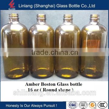 Boston Amber glass bottle