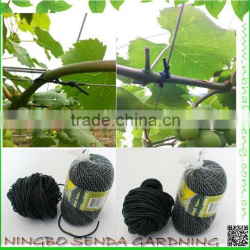 Black PVC garden tree ties
