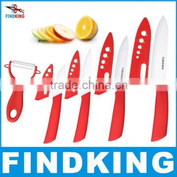 Beauty Gifts Zirconia kitchen knife set Ceramic fruit Knife Set 3" 4" 5" 6" inch+ Peeler+Covers