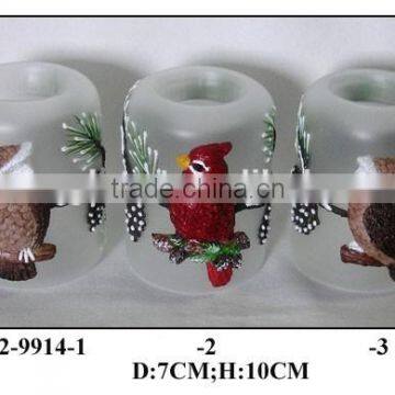 clear glass round tealight holders