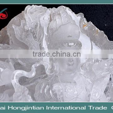 a buddism godness guanyin crystal carving songzi                        
                                                Quality Choice