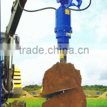 Excavator auger drilling, earth drill, earth auger