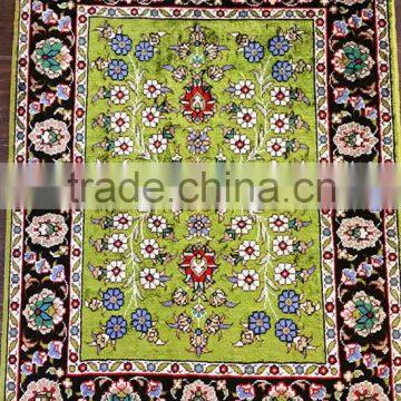 art tapestry green small rug persian rug silk carpet silk tapestry