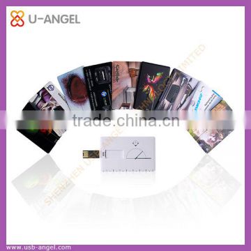 Full color logo printing credit card usb business card usb flash drive