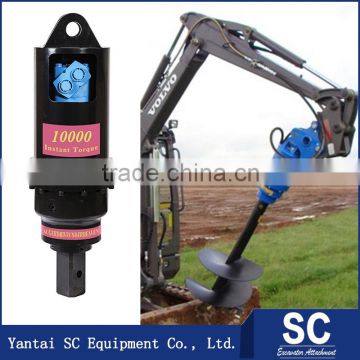 Excavator earth drill auger for pole drilling for sale