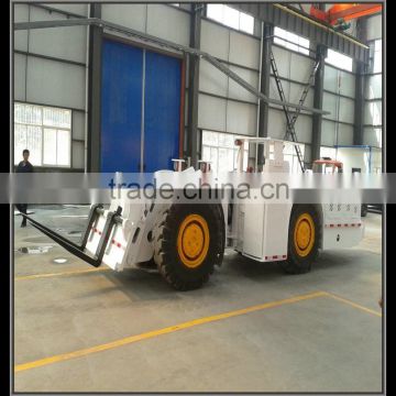 Four wheel drive material handling van for coal mine