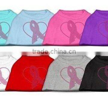 Pink Ribbon Rhinestone Shirts