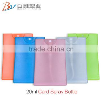 20ml Plastic Pocket perfume credit card shaped Sprayer