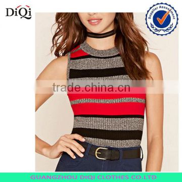 Contemporary Striped sweater crop top