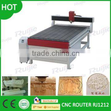 Aluminum/platic/wood board Advertising Router machine with cast lathe bed.