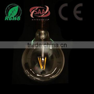 G125 Edison Bulb Big filament led light bulb 2W 4W 6W 8W E27 base clear glass indoor lighting lamp vintage retro lamp