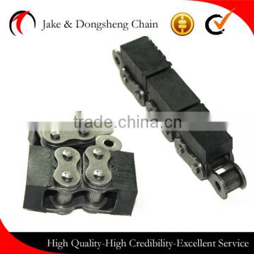 donghseng roller chain with vulcanised elastomer profiles
