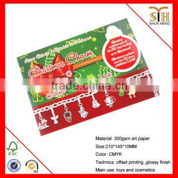 250gsm art paper christmas toy paper sleeve