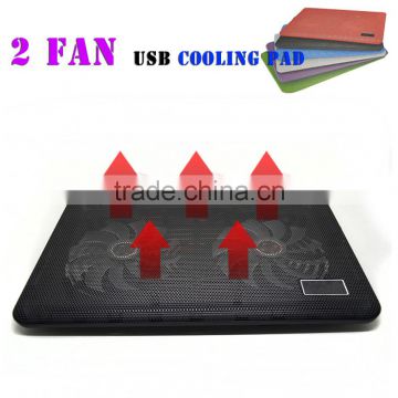 Adjustable fan cooling pad with 4 / 2 FAN 1 USB ports cooling pad blue cooling pad portable smart