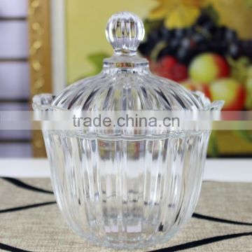 Wholesale high quality glass storage with lid