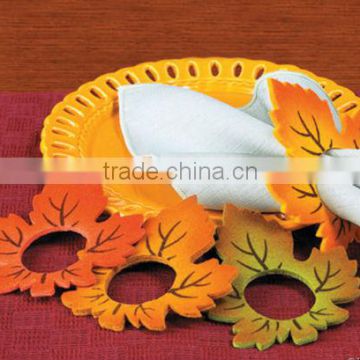 alibaba express best high quality home decoration new products custom fabric felt crown shaped napkin ring made in china
