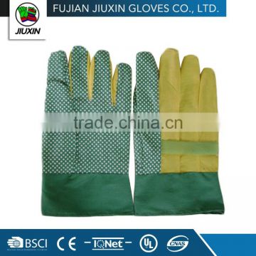 JX68A111 Multipurpose Different Colors Cheap impregnated glove with white PVC dots