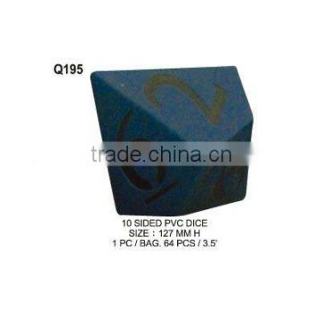 (Q195) 10 SIDED PVC DICE