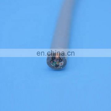 Flexible sewer camera cable underwater camera cable 8 cores shielded pipe inspection robot cable
