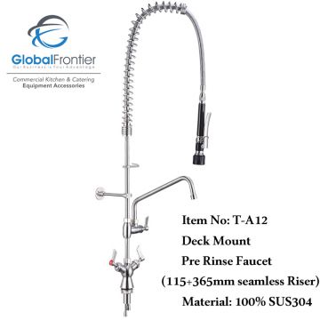 all stainless material pre rinse faucet commercial tap
