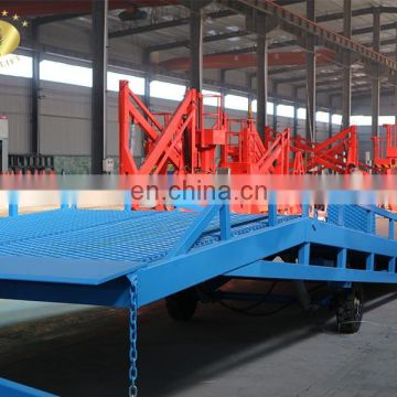 7LYQ Shandong SevenLift 10t adjustable support legs mobile hydraulic loading ramps