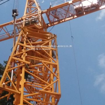 QTZ80 topkit tower crane max load 6ton freestanding 40m for Cambodia