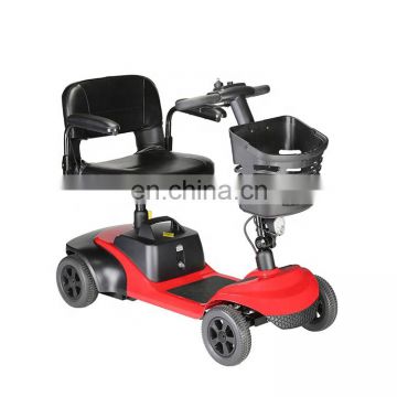 Mobility single seat four wheel electric handicapped scooter
