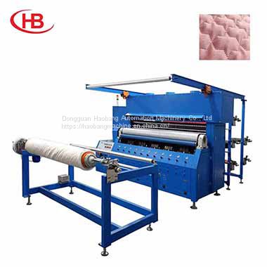 auto ultrasonic fabric and leather quilting machine from Haobang Machine