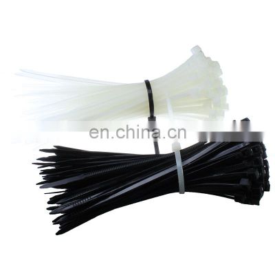 High Quality white black self-locking plastic nylon cable tie